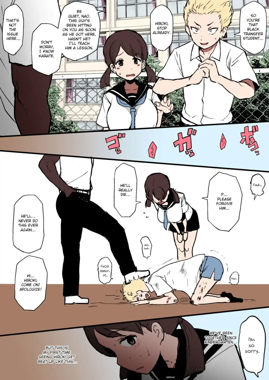 Watch porn comics — Kokujin no tenkousei ntr ru terasu mc 1 — by porncomicstube.com